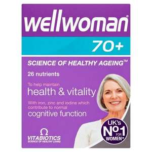 Vitabiotics Wellwomen Supplement Tablets 70+ Years x 30 £5.65 @ Sainsbury's