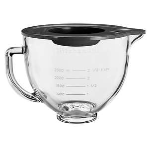 KitchenAid 4.8L Glass Bowl 5KSM5GB £44.50 free click and collect @ Lakeland