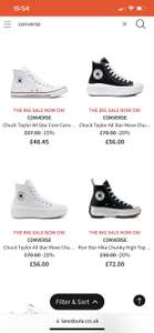 Chuck Taylor All Star Core Canvas High Top Trainers £48.45 + £2.99 delivery at La Redoute