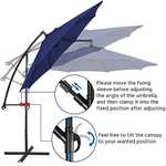 Yaheetech Cantilever Parasol Umbrella 2.7m plus 20% Voucher - Sold and Fulfilled by Yaheetech UK