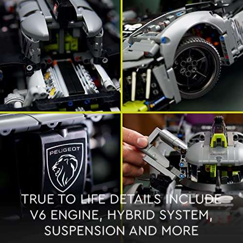 LEGO Technic 42156 PEUGEOT 9X8 24H Le Mans Hybrid Hypercar £135.99 @ Smyths