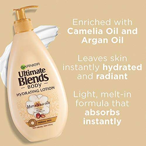 Garnier Ultimate Blends Argan Oil Body Lotion Normal Skin 400ml - £2.39 / £2.03 S&S @ Amazon