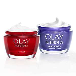 Olay Day & Night Set: Olay Regenerist Day Face Cream, 50ml, and Retinol 24 Night Face Moisturiser, 50ml £36 @ Amazon