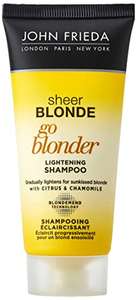 John Frieda Go Blonder Lightening Shampoo, Travel Shampoo, Mini Shampoo for Blonde Hair 50 ml £1 @ Amazon