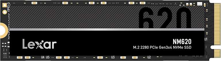 Lexar NM620 512GB SSD, M.2 2280 PCIe Gen3x4 NVMe 1.4 Internal SSD, Up to 3500MB/s Read, 2400MB/s Write £27.16 @ Amazon