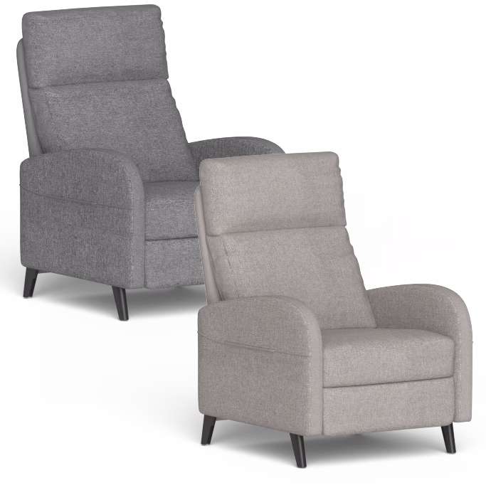 Flexispot XC2 Recliner Chair in Grey/Khaki + 3 Year Warranty,