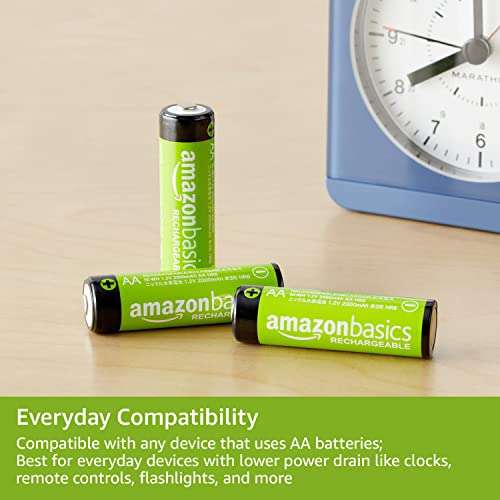 Amazon Basics AA Rechargeable Batteries, Pre-charged - Pack of 16 (Appearance may vary) £15.40 @ Amazon
