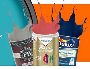 3 for 2 on coloured emulsion paint - £30 for 3 x Goodhome 2.5L, £36 for 3 x Dulux 1.5L (Free Click & Collect) @ B&Q