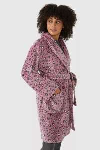 Lightweight Fleece Animal Print Robe (Sizes 8-22) - £8.40 + Free Next Day Delivery with Code @ Debenhams