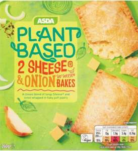 Plant Based Sheese & Onion Bakes Pack of 2 - 15p instore at Asda, Nuneaton