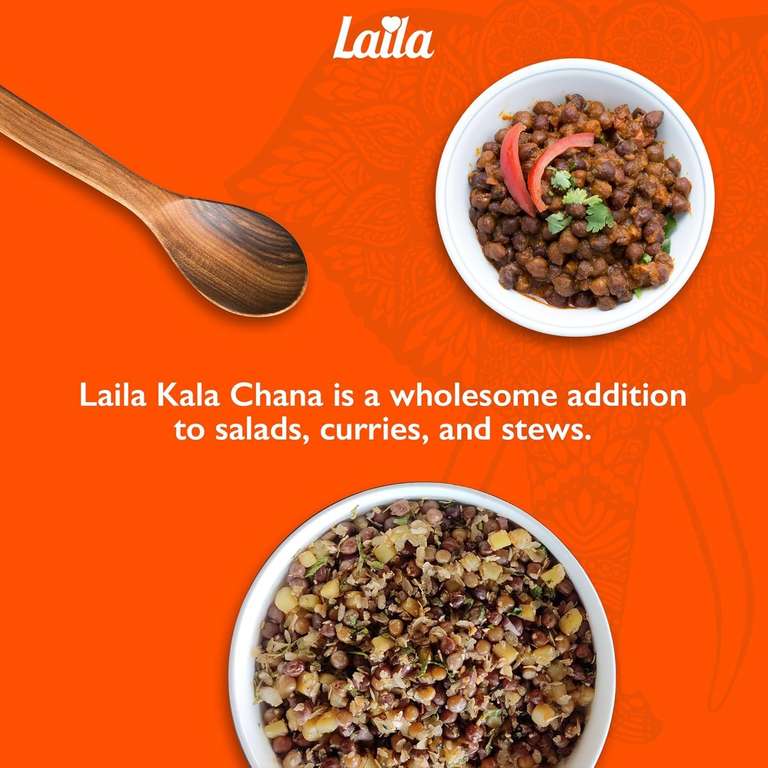 Eat At Ralph Laila Kala Chana in Salted Water 400g Pre-Cooked Black Chickpeas Tinned ...