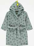 Kids Green Dinosaur Star Fleece Dressing Gown £4.50 with George Rewards + Free Click and Collect
