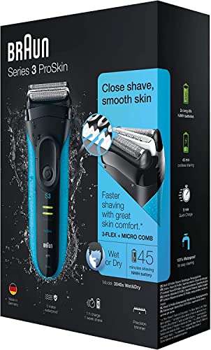 Braun Series 3 ProSkin 3040s Electric Shaver and Precision Trimmer