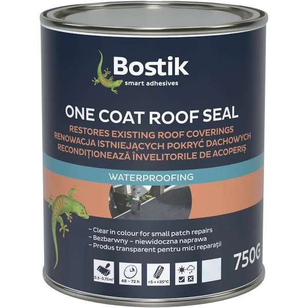 Bostik One coat Transparent Roofing waterproofer 750g £4 (Free Click + Collect) at B&Q