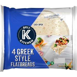 Deli Kitchen Greek Style Flatbreads 4pk / Deli Kitchen Carb Lite Wraps 6pk