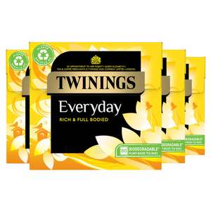 Twinings Everyday Tea | 320 (4 x 80) / £12.60 S&S