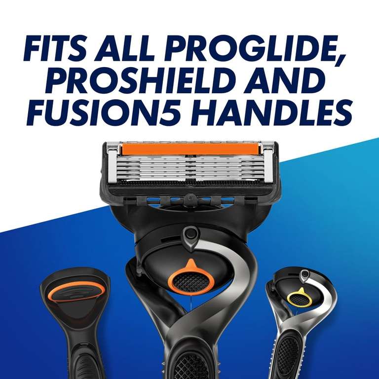 Gillette ProGlide Men's Razor with Flexball Technology + 9 Razor Blade Refills with Precision Trimmer, 5 Anti-Friction Blades - £15.20 S&S