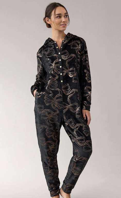 B by Ted Baker Foil Print Black Onesie free collection