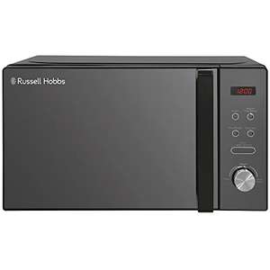 Russell Hobbs RHM2076B 20 Litre 800 W Black Digital Solo Microwave with 5 Power Levels, Automatic Defrost, 8 Auto Cook Menus, Clock & Timer
