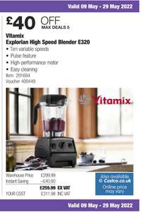 Vitamix Explorian Blender E320 - £311.98 @ Costco