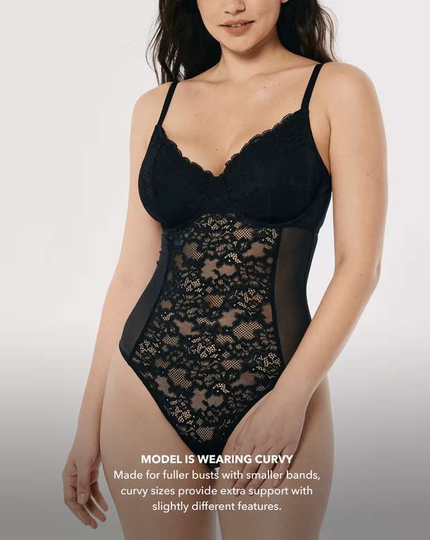 GILLY HICKS Lace CutOut Bodysuit - Reduced With Free Click & Collect (Exclusive for House Rewards Members)