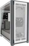 Corsair 5000D Airflow Tempered Glass Mid-Tower ATX Case, White.
