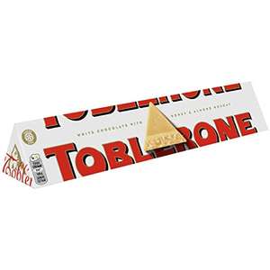 Toblerone White Chocolate Large Gift Bar, 360 g £1.56 @ Amazon