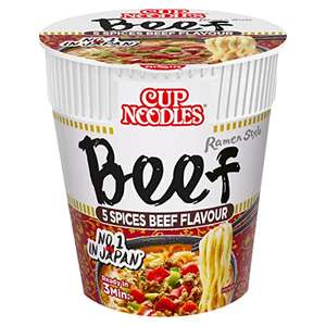 NISSIN Cup Noodles 5 Spices Beef Flavoured (Pack of 8)