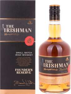Walsh Whiskey The Irishman Founders Reserve Small Batch Irish Whiskey 40% ABV 70cl Gift Box £20.50 @ Amazon