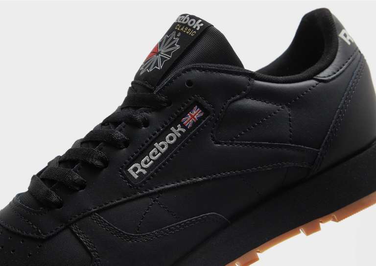 Mens Black Leather Reebok classic sizes 7- 11 available - free click and collect
