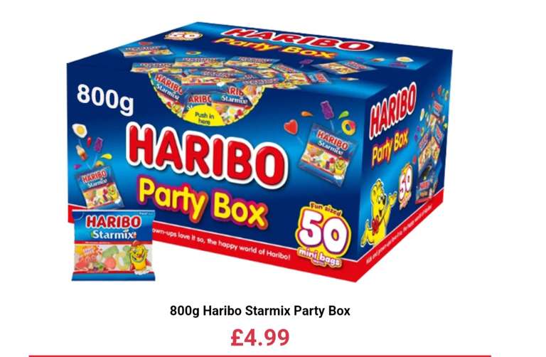 Haribo Starmix Party Box 800g