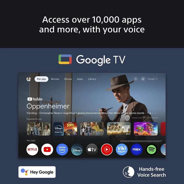 Sony 55 BRAVIA 4K HDR Google TV with 3D LED | £100 Voucher + Free ...