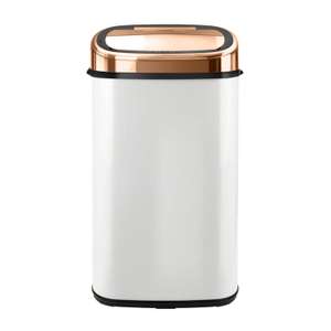 Tower T80904RW Kitchen Bin with Sensor Lid, Automatic Soft-Close, Manual Override, 58 Litre