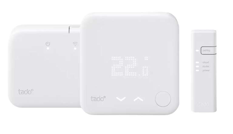 tado° Wireless Smart Thermostat Starter Kit V3+ with Hot Water Control Smart Control - Free C&C & Free next day delivery