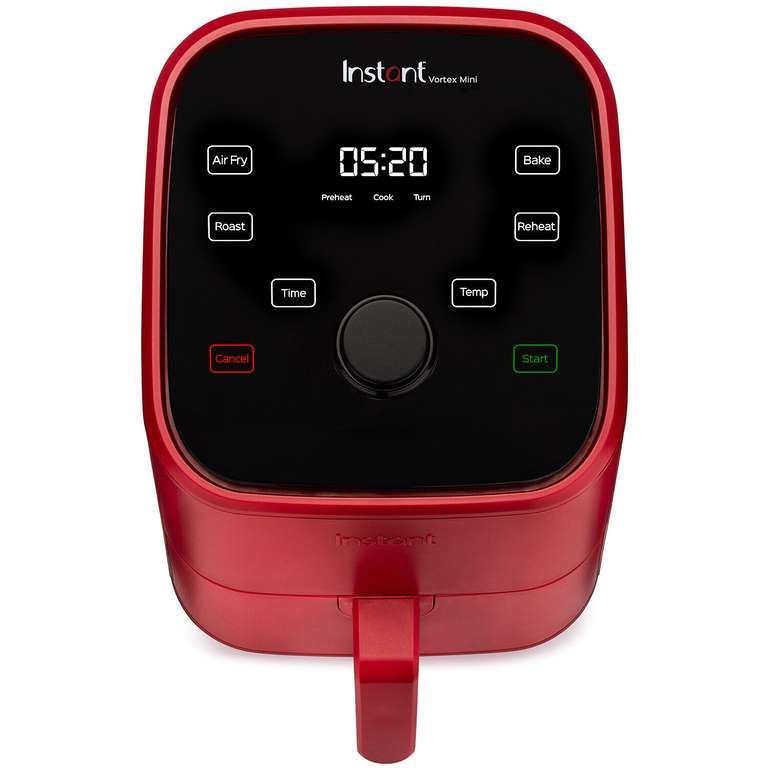 Instant Vortex Mini 4-in-1 Air Fryer 2L- Air Fry, Roast, Bake and Reheat-Red £41.99 delivered by Instant Brands Official @ Ebay