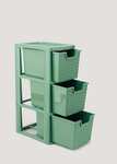 Small Blue / Green / Pink / Grey Plastic Rattan Drawers (48cm x 26cm x 19cm) £9 with Free Click and collect From Matalan