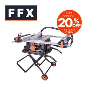 Evolution RAGE5-S 240V TCT Multipurpose Table Saw with 255mm Multipurpose Blade - w/Code, Sold By FFX