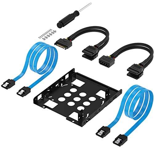SABRENT Dual 2.5" HDD SSD to 3.5" mounting frame, Internal hard disk mounting kit adapter, Dispatches from Amazon Sold by Store4PC-UK