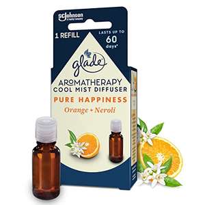 Glade Aromatherapy Essential Oil Aromatherapy Diffuser Refill, Pure Happiness with Orange & Neroli Scent, 17.4 ml £3.50 @ Amazon