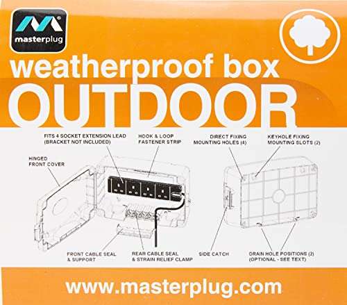 Masterplug Weatherproof Electric Box Green - Sold and despatched by / Delightful-UK VAT