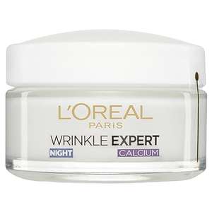 L’Oréal Paris Wrinkle Expert Anti-Wrinkle 55+ Night Cream, Reduces Wrinkle Appearance, Moisturise, Firms Skin, and Redefines Contours