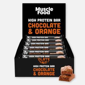 MuscleFood Chocolate Orange High Protein Bar 12 x 45g £10 (£5.99 delivery) @ MuscleFood