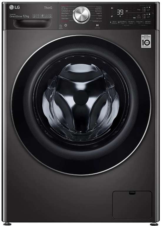 LG F4V1112BTSA Washing Machine in Black Steel 1400rpm 12kg A Rated - £749 delivered using code @ Sonic Direct