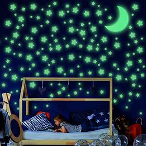 Outus 453 Pieces Fluorescent Green Glow in the Dark Wall and Ceiling Stickers (stars and moon) for £3.99 delivered @ Amazon / Sun Yant