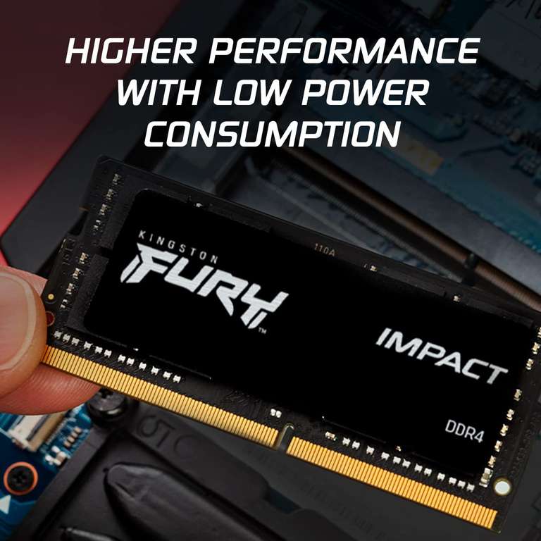 Kingston FURY Impact 32GB (2 x 16GB) 3200MHz DDR4 Laptop Memory Kit