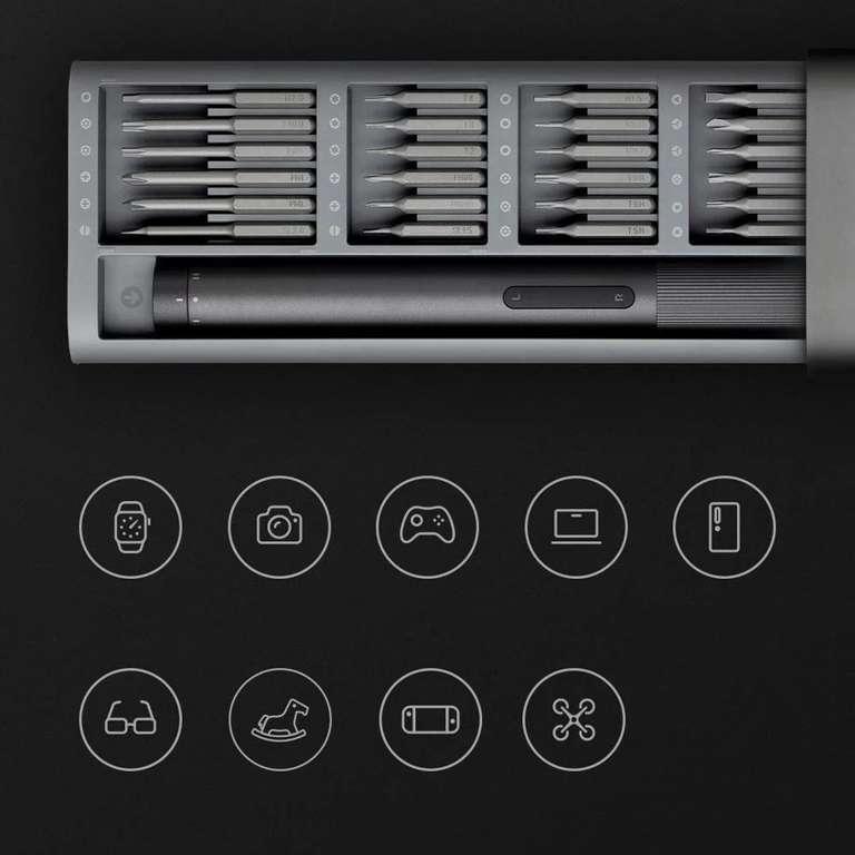 Xiaomi Mijia Electrical Precision Screwdriver Kit Type-C Rechargeable 2 Gear Torque @ Xiaomi Mijia Choice Store