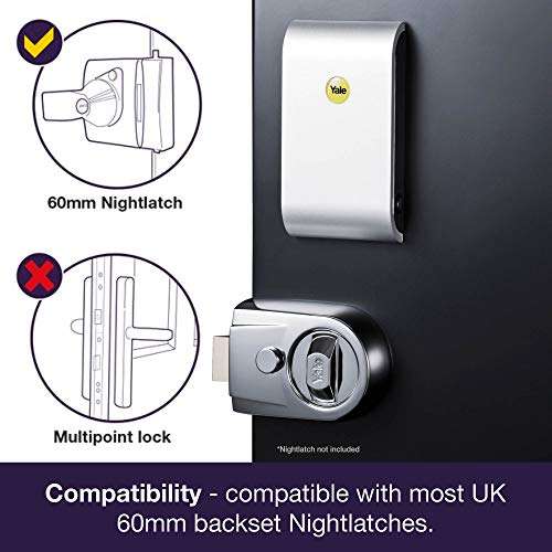 Yale Smart Living YD-01-CON-NOMOD-CH Keyless Connected Ready Smart Door Lock, Touch Keypad, works with Alexa, Chrome - £73.62 @ Amazon