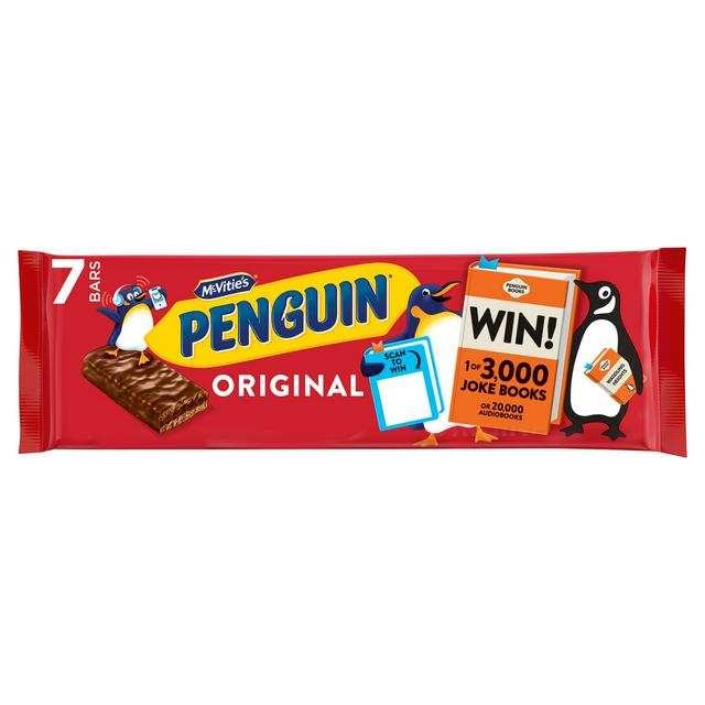 McVitie's Penguin Original Biscuit Bar Multipack 7 x 24.6g - nectar card