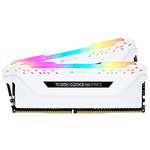Corsair VENGEANCE RGB PRO 32GB (2x16GB) DDR4 3200 (PC4-25600) C16 – White £73.40 @Amazon