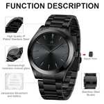 LN LENQIN Mens Stainless Steel Watch Sold by BIDEN WATCHES FBA